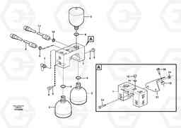 94923 Valve and accumulators L180E HIGH-LIFT S/N 8002 - 9407, Volvo Construction Equipment