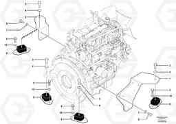 72010 Engine mounts ECR28 TYPE 601, Volvo Construction Equipment