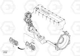 11062 Hydraulic system, oil cooling pump mount EC460B SER NO INT 11515- EU&NA 80001-, Volvo Construction Equipment