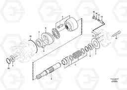 44992 Hydraulic system, oil cooling fan motor PL4611, Volvo Construction Equipment