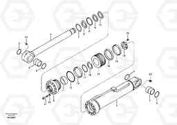 42115 Hydraulic cylinder, Removal Counterweight. EC460B SER NO INT 11515- EU&NA 80001-, Volvo Construction Equipment