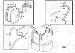 82548 Rear view mirror L220E SER NO 2001 - 3999, Volvo Construction Equipment