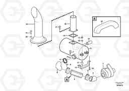 77945 Exhaust system, silencer L90E, Volvo Construction Equipment