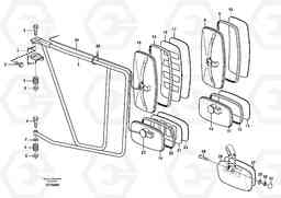 63741 Rear view mirror A30D S/N -11999, - 60093 USA S/N-72999 BRAZIL, Volvo Construction Equipment