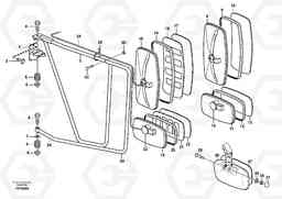 58596 Rear view mirror A35D, Volvo Construction Equipment