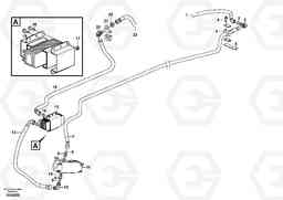 90859 Oil cooler, forword, motor circuit. L120E S/N 16001 - 19668 SWE, 64001- USA, 70701-BRA, Volvo Construction Equipment