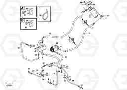 44265 Oil cooler, rear, pump circuit. L110E S/N 1002 - 2165 SWE, 60001- USA,70201-70257BRA, Volvo Construction Equipment