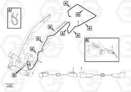 3447 Cable harness, Loader Quick Attach BL71, Volvo Construction Equipment