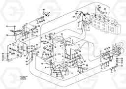 4988 Hydraulic system, transport in uppercarrige EW160B, Volvo Construction Equipment