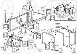 17268 Cowl frame EW140B, Volvo Construction Equipment