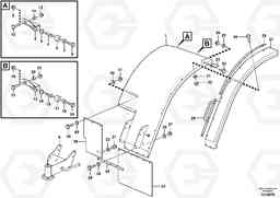 88560 Swing out rear mudguards. L180F HL HIGH-LIFT, Volvo Construction Equipment