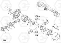 18253 Differential carrier - assy rear axle L30B TYPE 182, 183, 185 SER NO 3000 -, Volvo Construction Equipment