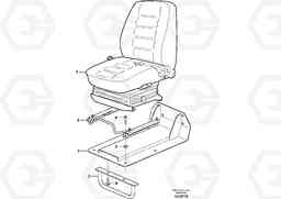 24670 Operator seat with fitting parts L180E S/N 5004 - 7398 S/N 62501 - 62543 USA, Volvo Construction Equipment