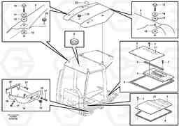 69934 Cab body: roof and floor panel. BL61, Volvo Construction Equipment