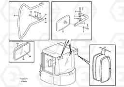 83082 Rear view mirror L180E HIGH-LIFT S/N 8002 - 9407, Volvo Construction Equipment