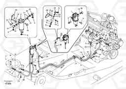 71375 Fuel pipe - Fuel tank EC160B, Volvo Construction Equipment