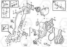 10692 Coolant pump and thermostat housing - D9 G900 MODELS S/N 39300 -, Volvo Construction Equipment