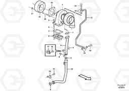 47329 Turbocharger with fitting parts EC210B, Volvo Construction Equipment