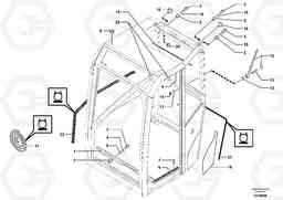 6158 Cab : accessories / fastening ECR38 TYPE 602, Volvo Construction Equipment