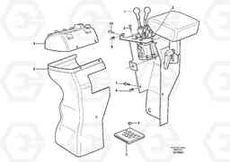 21175 Cover for servo valves L110E S/N 2202- SWE, 61001- USA, 70401-BRA, Volvo Construction Equipment
