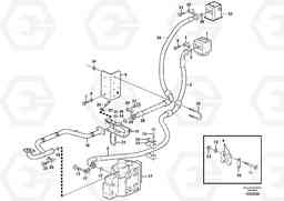 37264 Feed- and return lines - control valve L180E HIGH-LIFT S/N 8002 - 9407, Volvo Construction Equipment