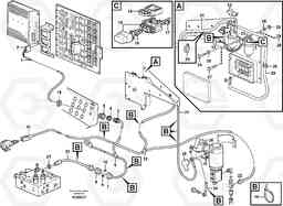 103581 Cable harness, secondary steering system. L120E S/N 19804- SWE, 66001- USA, 71401-BRA, 54001-IRN, Volvo Construction Equipment