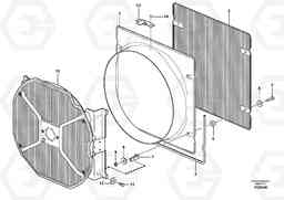 82774 Fan and fan shroud L120E S/N 16001 - 19668 SWE, 64001- USA, 70701-BRA, Volvo Construction Equipment