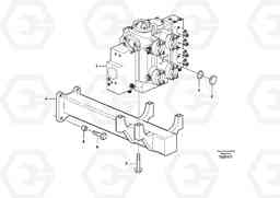 11825 Control valve with fitting parts. L220E SER NO 4003 - 5020, Volvo Construction Equipment