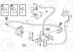 28096 Feed line, pump - central block L70E, Volvo Construction Equipment