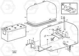 19521 Battery box with fitting parts L110E S/N 2202- SWE, 61001- USA, 70401-BRA, Volvo Construction Equipment