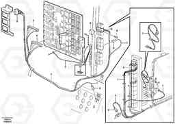 63764 Cable harness, automatic back-up light L110E S/N 2202- SWE, 61001- USA, 70401-BRA, Volvo Construction Equipment