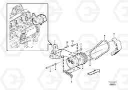 25581 Compressor for cooling agent R134a with fitting parts. L110E S/N 2202- SWE, 61001- USA, 70401-BRA, Volvo Construction Equipment