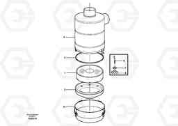 77993 Air filter. L110E S/N 2202- SWE, 61001- USA, 70401-BRA, Volvo Construction Equipment