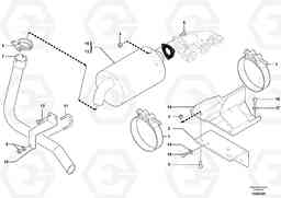 105113 Muffler EC30 TYPE 282, Volvo Construction Equipment