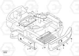 1226 Hatches under engine, hydr.pumps, cooler, m.valve and fuel tank. ECR88 S/N 10001-14010, Volvo Construction Equipment