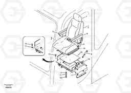 34865 Operator seat with fitting parts EC55B, Volvo Construction Equipment