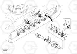 50107 Top roller EC210B, Volvo Construction Equipment