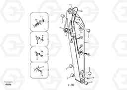 63100 Dipper arm and grease piping with piping seat EC210B, Volvo Construction Equipment