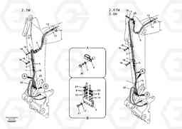 74285 Working hydraulic, quick fit on dipper arm EC240B SER NO INT 12641- EU & NA 80001-, Volvo Construction Equipment