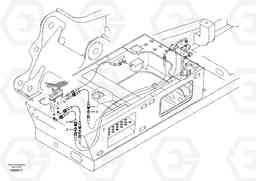 6273 Servo system, X1 pedal flow piping EC240B APPENDIX FX FORESTRY VER., Volvo Construction Equipment