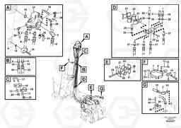 30556 Working hydraulic, 2nd boom cylinder on adjustable boom EC235C, Volvo Construction Equipment