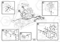 14104 Servo system, control valve to solenoid valve EC460C, Volvo Construction Equipment