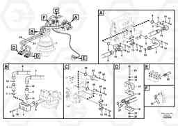 95228 Hydraulic system, control valve to boom and swing FC3329C, Volvo Construction Equipment