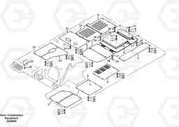 92127 Hatches under engine, hydr.pumps, cooler, m.valve and fuel tank. EC360B SER NO INT 12152- EU&NA 80001-, Volvo Construction Equipment