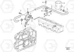 17627 Crankcase ventilation EC140B, Volvo Construction Equipment
