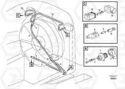 11216 Cable harness, Radiator casing L150E S/N 10002 - 11594, Volvo Construction Equipment