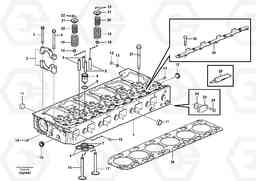 7922 Cylinder head L150E S/N 8001 -, Volvo Construction Equipment