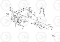 106163 Alternator with assembling details EC290B, Volvo Construction Equipment