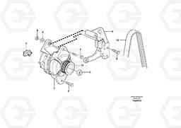 103993 Alternator with assembling details EC180C, Volvo Construction Equipment