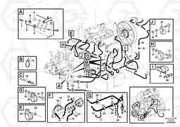 14229 Rear cable harness with assembly parts L50E BRAZIL, S/N 71001 -, Volvo Construction Equipment